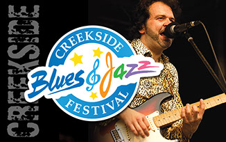 Creekside Blues & Jazz Festival logo and identity materials
