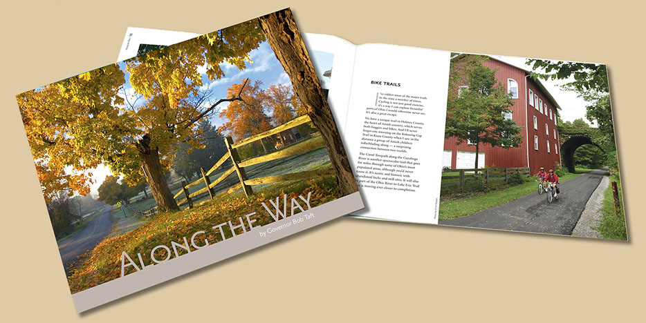 "Along the Way" publication of Governor Bob Taft's favorite places to tour in Ohio