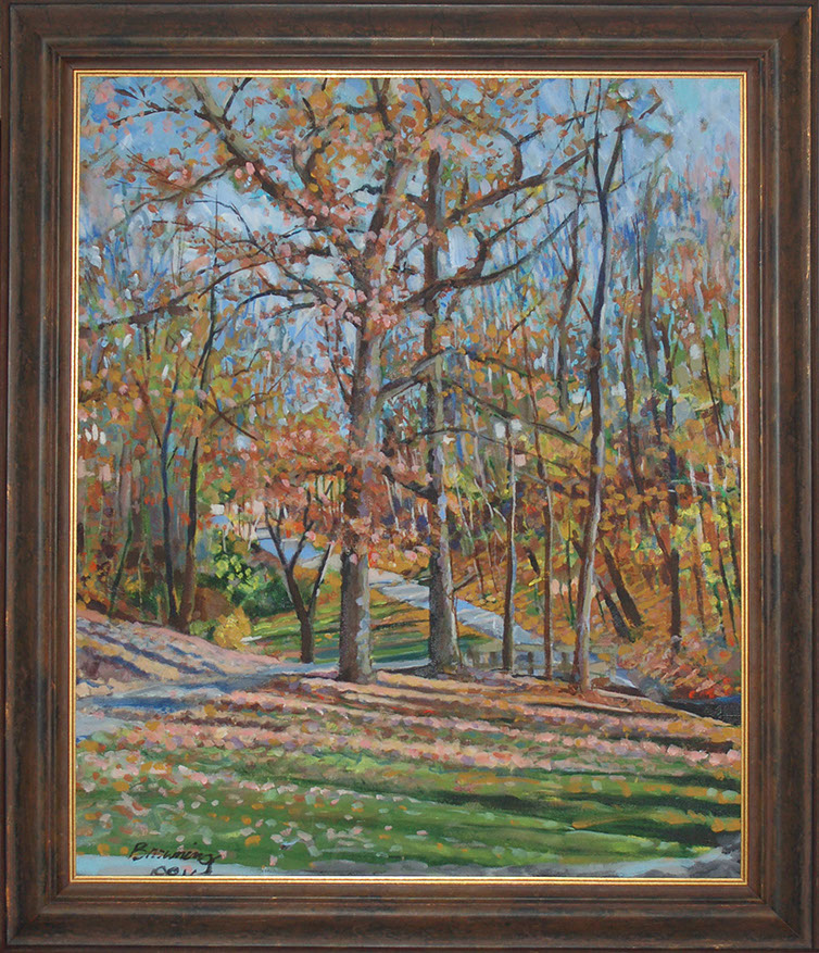 "Iuka Park" painting by David Browning. Acrylic on canvass. 1981.