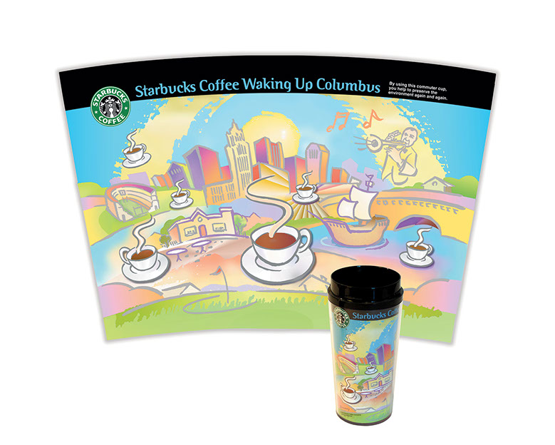 Illustration for Starbucks Coffee tumbler